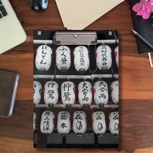 Japanische Lanterns-Zwischenablage Klemmbrett