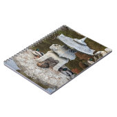 Japanische Laterne und Mallard Encks Notizblock (Linke Seite)