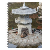 Japanische Laterne und Mallard Encks Notizblock (Vorderseite)