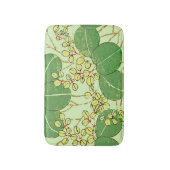 Japanische Leaf Floral Botanisches Kunstmuster Badematte (Vorderseite Vertikal)