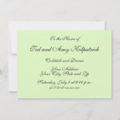 Japanische Leaf Floral Botanisches Kunstmuster Einladung (Rückseite)