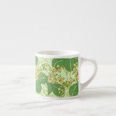 Japanische Leaf Floral Botanisches Kunstmuster Espressotasse (Rechts)