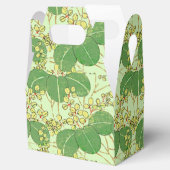 Japanische Leaf Floral Botanisches Kunstmuster Geschenkschachtel (Geöffnet)