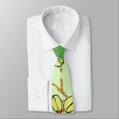 Japanische Leaf Floral Botanisches Kunstmuster Krawatte (Gebunden)