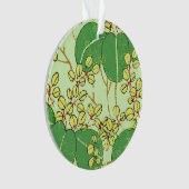 Japanische Leaf Floral Botanisches Kunstmuster Ornament (Vorderseite)