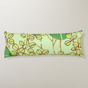 Japanische Leaf Floral Botanisches Kunstmuster Seitenschläferkissen