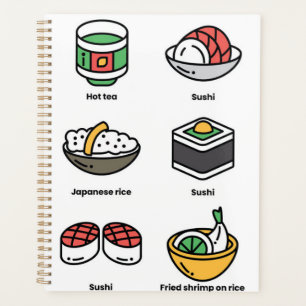 japanische Lebensmittel Planer