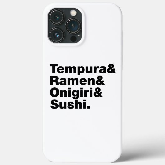 japanische Lebensmittel Tempura & Ramen & Onigiri  Case-Mate iPhone Hülle (Rückseite)
