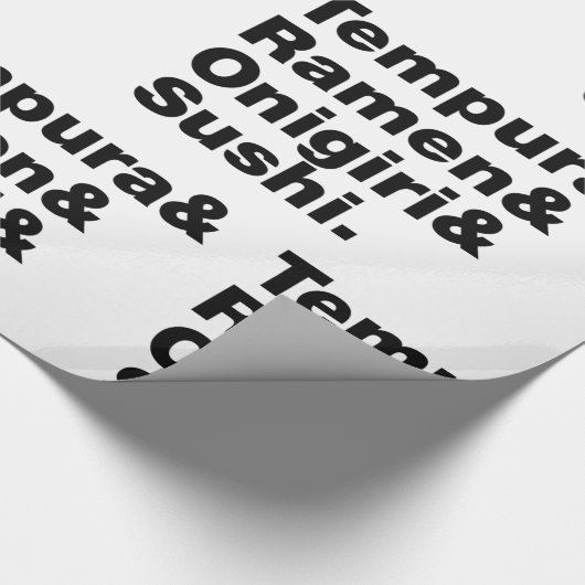 japanische Lebensmittel Tempura & Ramen & Onigiri Geschenkpapier (Ecke)