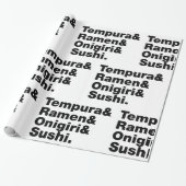 japanische Lebensmittel Tempura & Ramen & Onigiri Geschenkpapier (Ungerollt)