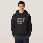 japanische Lebensmittel Tempura & Ramen & Onigiri Hoodie (Vorne ganz)