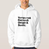 japanische Lebensmittel Tempura & Ramen & Onigiri  Hoodie (Vorderseite)
