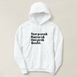 japanische Lebensmittel Tempura & Ramen & Onigiri Hoodie