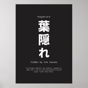 japanische Lebensquote Poster