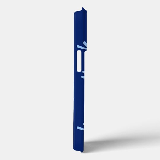 Japanische Libellenmuster, Kobalt und Sky Blue Case-Mate iPhone Hülle (Rückseite / Rechts)