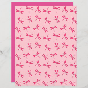 Japanische Libellenmuster, Light Coral Pink