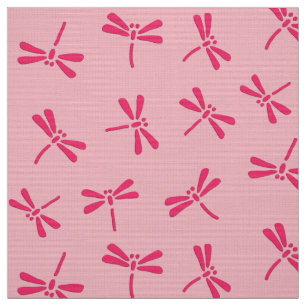 Japanische Libellenmuster, Light Coral Pink Stoff