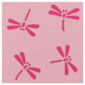 Japanische Libellenmuster, Light Coral Pink Stoff (Nahaufnahme)