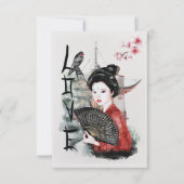 Japanische Liebe Einladung (Vorderseite)