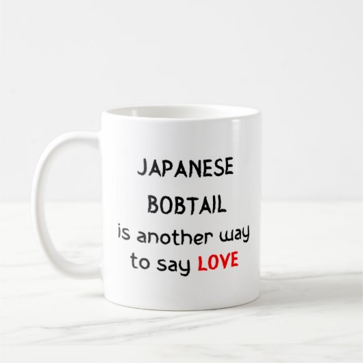 japanische Liebe Kaffee Tasse (Links)