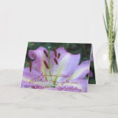 Japanische Lilien-Karte Karte (Rückseite)