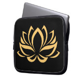 Japanische Lotos-Blumen-Blüte Laptopschutzhülle (Vorderseite Links)