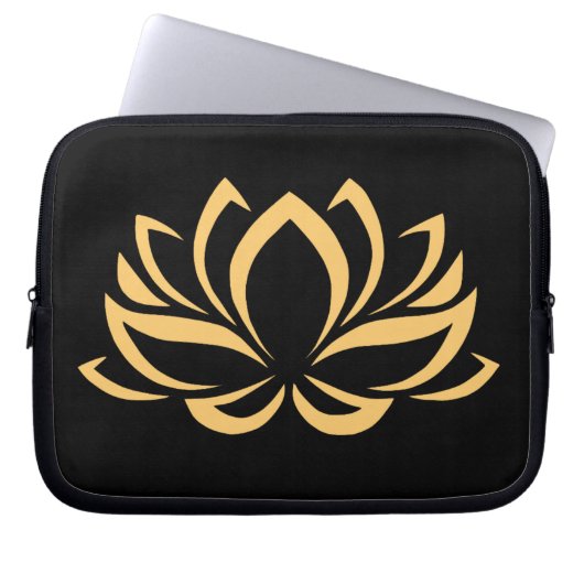 Japanische Lotos-Blumen-Blüte Laptopschutzhülle (Vorderseite)