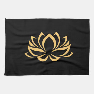 Japanische Lotus-Blume Küchentuch