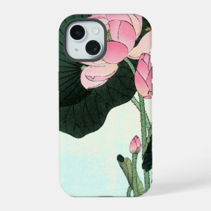 Japanische Lotusblume Vintage Fine Art iPhone 15 Hülle