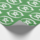 Japanische Mädchen gerecycelt | Kanji Nihongo Geschenkpapier (Ecke)