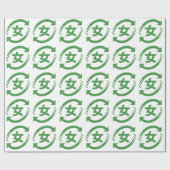 Japanische Mädchen gerecycelt | Kanji Nihongo Geschenkpapier (Flach)