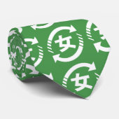 Japanische Mädchen gerecycelt | Kanji Nihongo Krawatte (Gerollt)