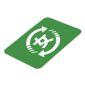 Japanische Mädchen gerecycelt | Kanji Nihongo Magnet (Linke Seite)