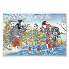 Japanische Mädchen von Ide Tama River Fotodruck