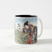 Japanische Mädchen von Ide Tama River Zweifarbige Tasse (VorderseiteRechts)