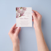 Japanische Magnolia Budget Bridal Dusche Einladung Flyer (Gruppe)