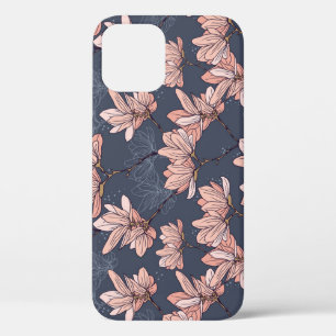 Japanische magnolische Blume, nahtlos, Vintag Case-Mate iPhone Hülle