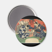 Japanische Malerei c. 1800 Magnet (Vorderseite/Rückseite)