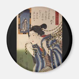 Japanische Malerei c. 1800 Magnet