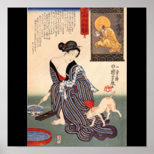 Japanische Malerei c. 1800 Poster