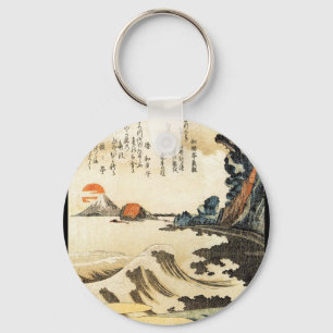 Japanische Malerei c. 1800 Schlüsselanhänger