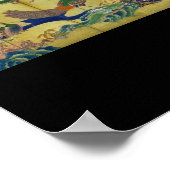 Japanische Malerei c. Pfau 1500 Poster (Ecke)