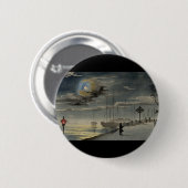 Japanische Malerei circa 1915 Button (Vorne & Hinten)