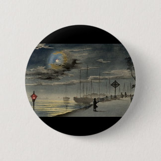 Japanische Malerei circa 1915 Button