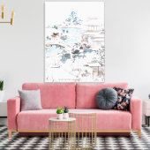 Japanische Malerei der 47 Ronin Kämpfe Samurai Leinwanddruck (Insitu (Wohnzimmer))