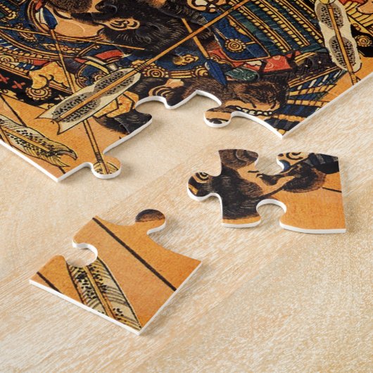 Japanische Malerei der Samurais, die c.1800s Puzzle (Seite)