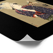 Japanische Malerei. Frau mit Baby c. 1909 Poster (Ecke)