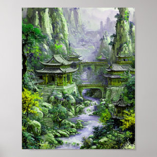 Japanische Malerei Poster