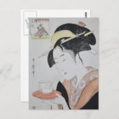 Japanische Malerei um 1796 Postkarte (Vorne/Hinten)