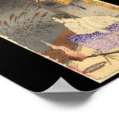 Japanische Malerei um 1891 Poster (Ecke)